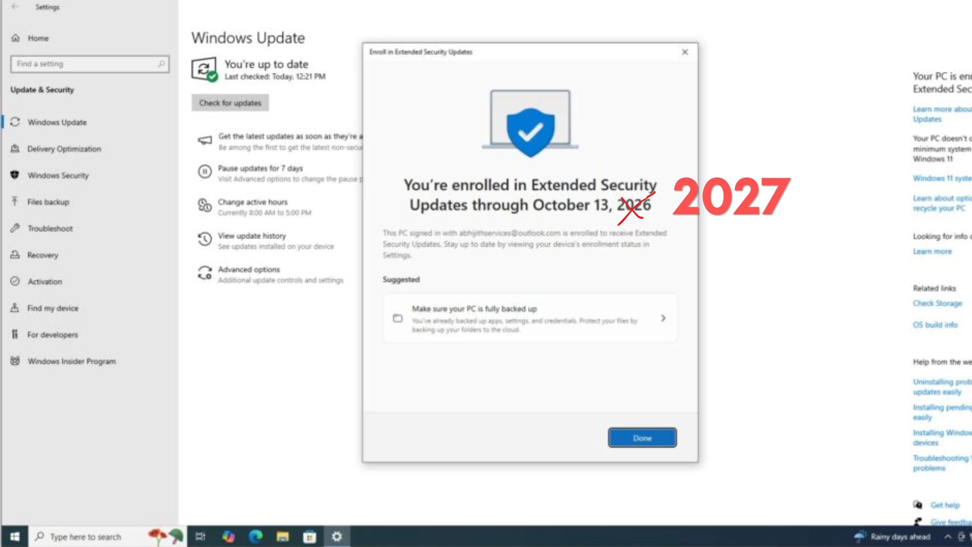A Microsoft prolongou o suporte do Windows 10 por mais um ano
