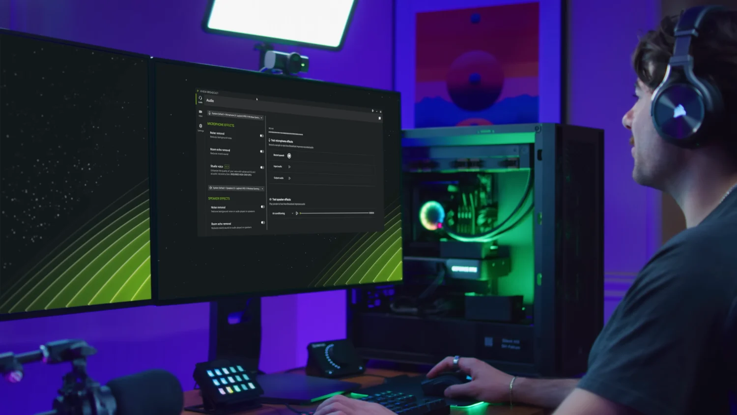 O NVIDIA Broadcast 2.3 com o novo upscaling e Frame Generation