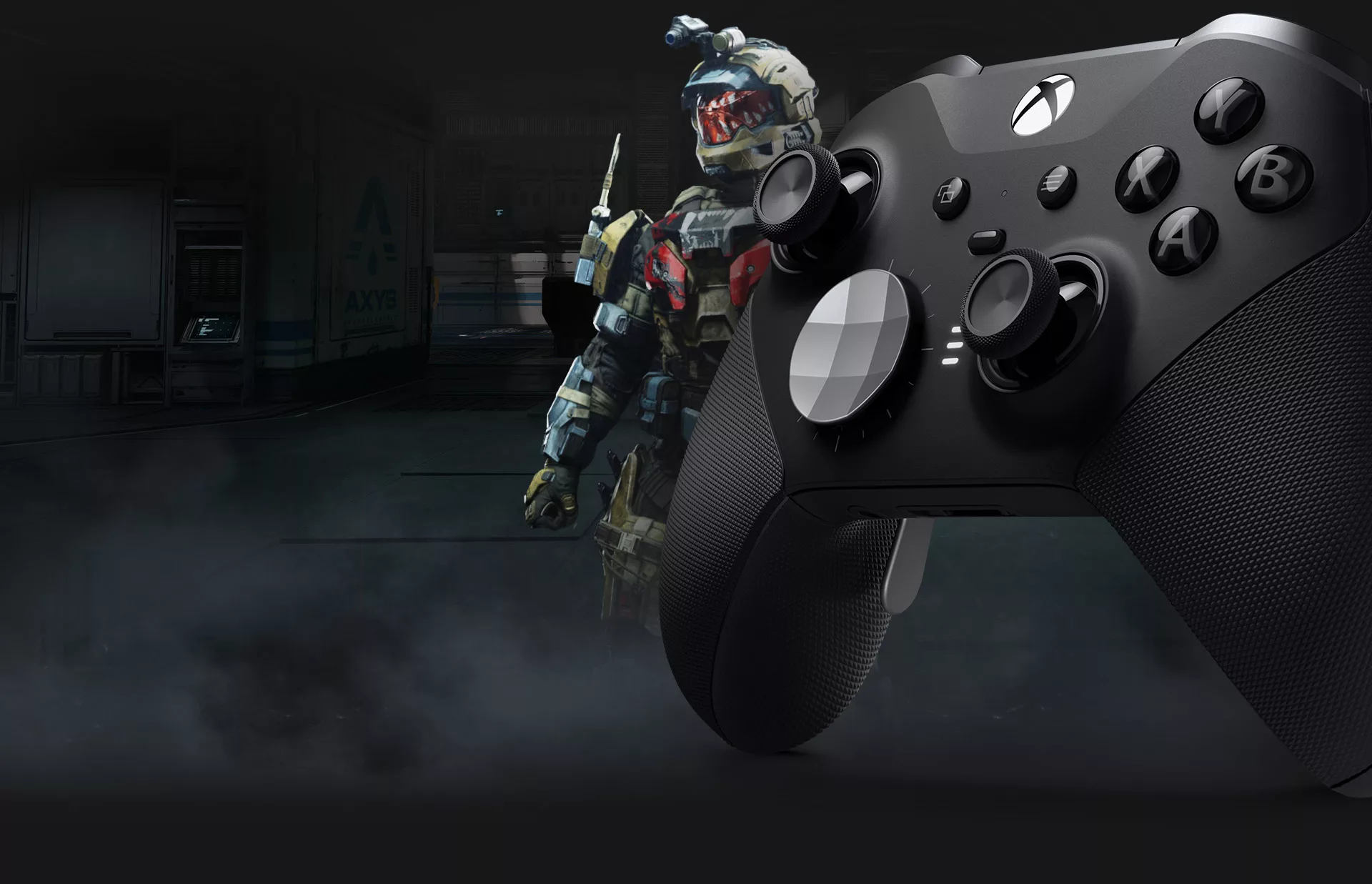 Comando Xbox Elite Series 2 com um Spartan de Halo Infinite