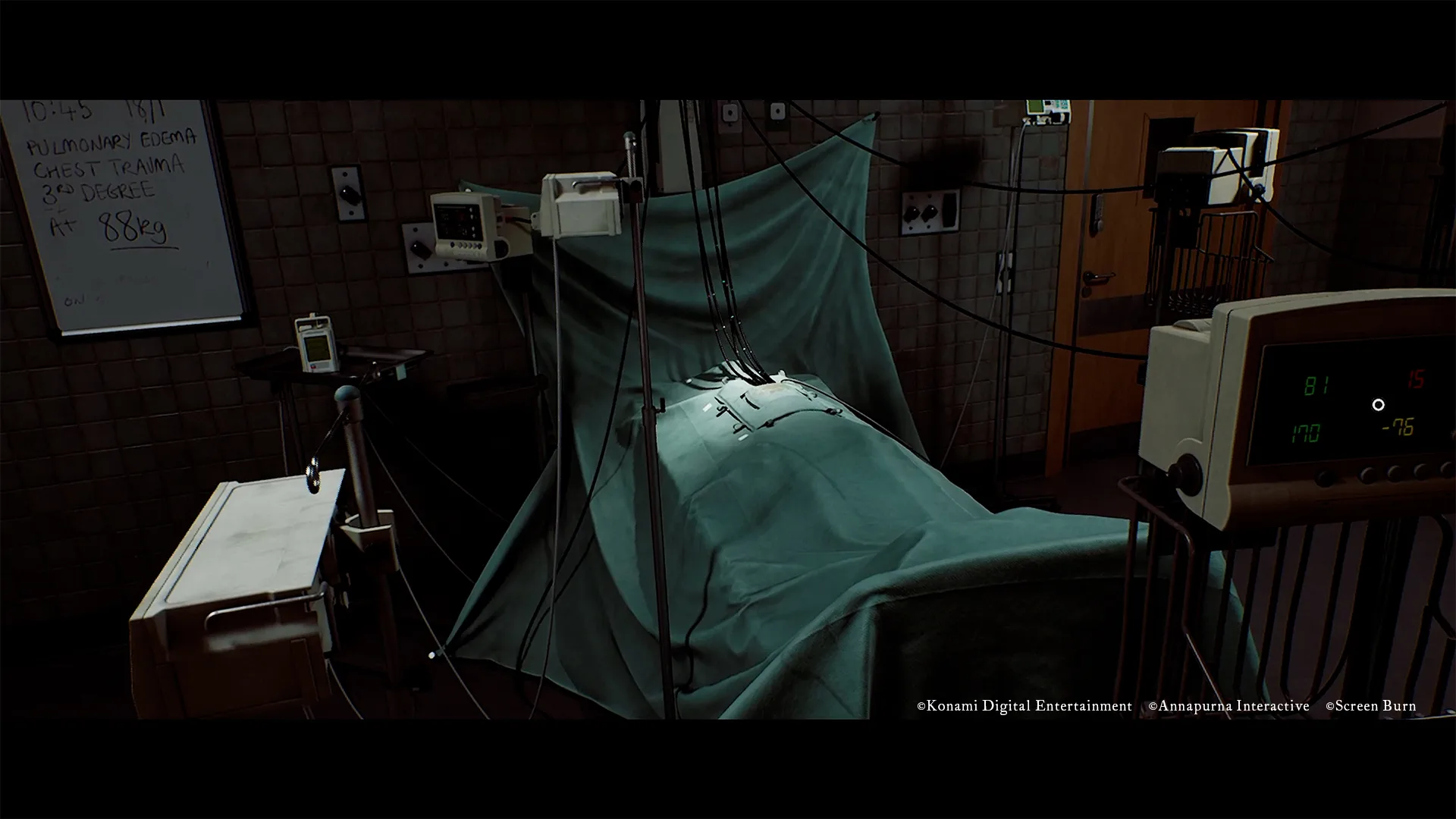 Uma rua da ilha de St. Amelia em SILENT HILL: Townfall