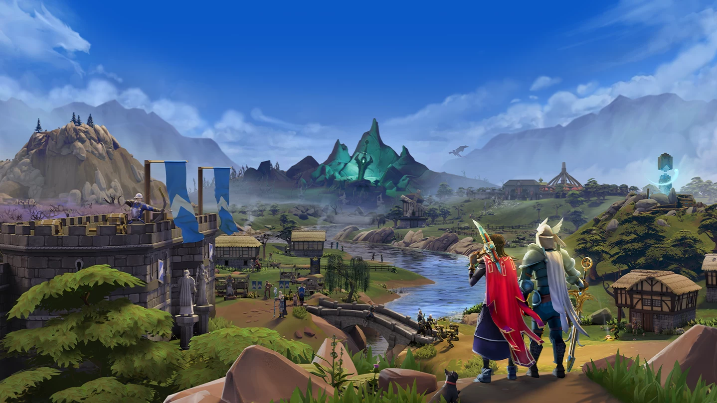 Paisagem de Gielinor no RuneScape atual