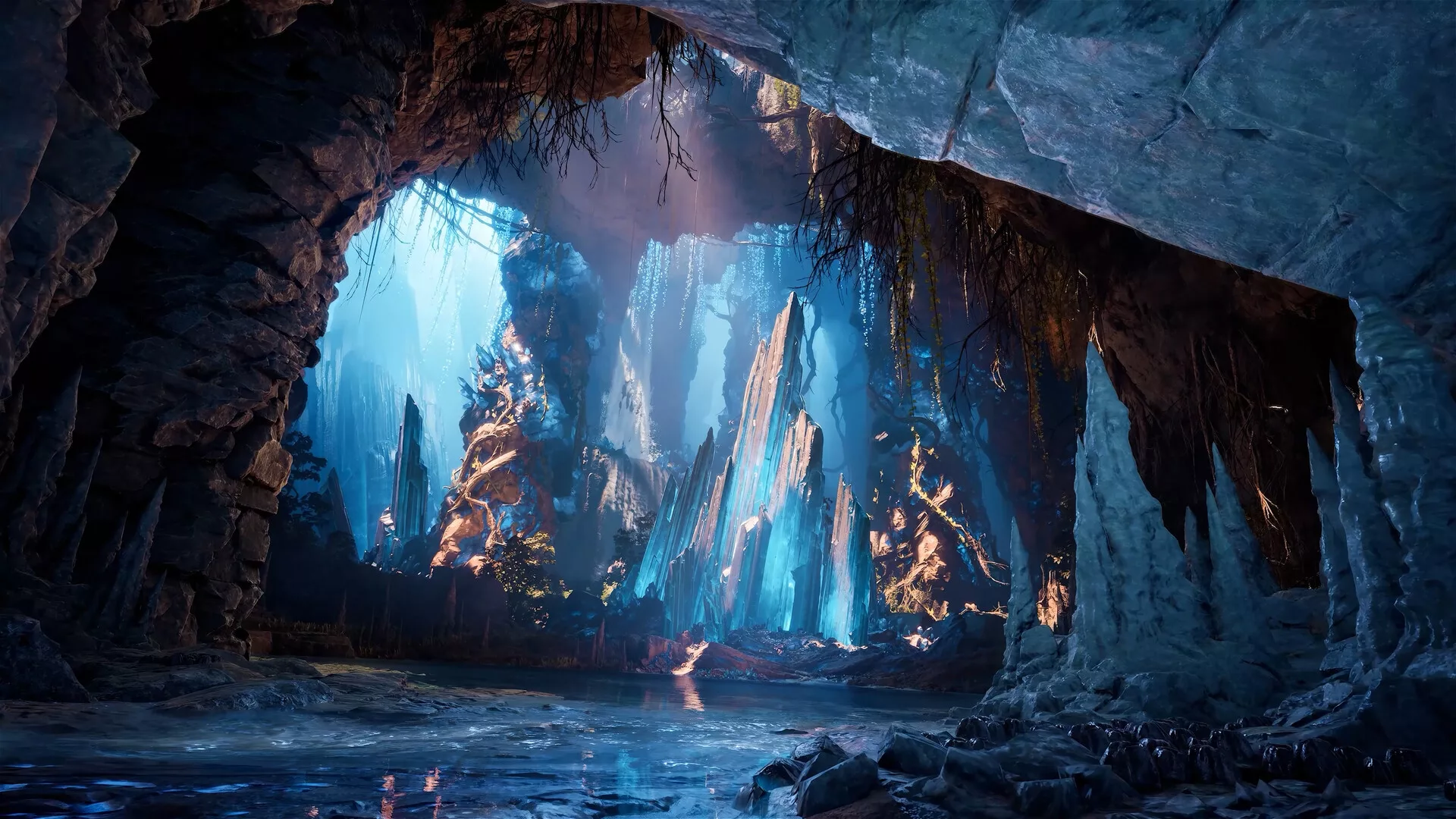 Entrada de uma gruta numa dungeon de AION 2