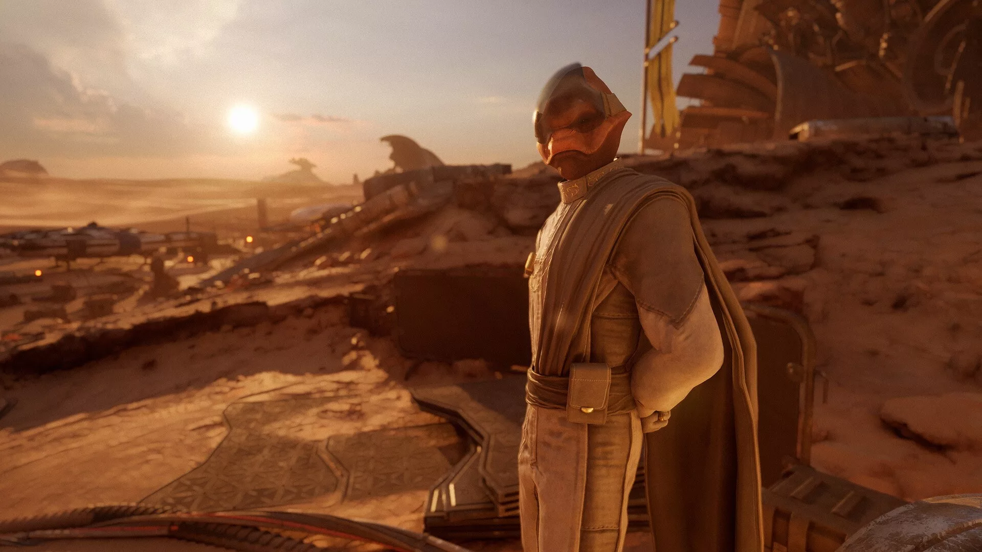 Kestar Bool no paddock de Jakku